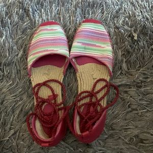 Multi colored UGG espadrilles